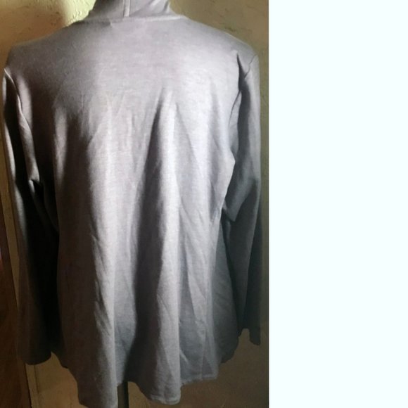 LOGO Lounge Lori Goldstein Gray Blazer Size L - Picture 2 of 6